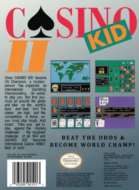 Casino Kid II (USA) box cover back